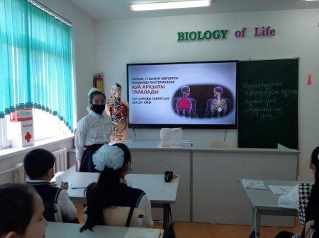 Шымкент қаласы білім басқармасына қарасты 127 жалпы орта білім беретін мектебінде Дене тәрбиесі,салауатты өмір салты бағыты бойынша “Салауатты өмір са